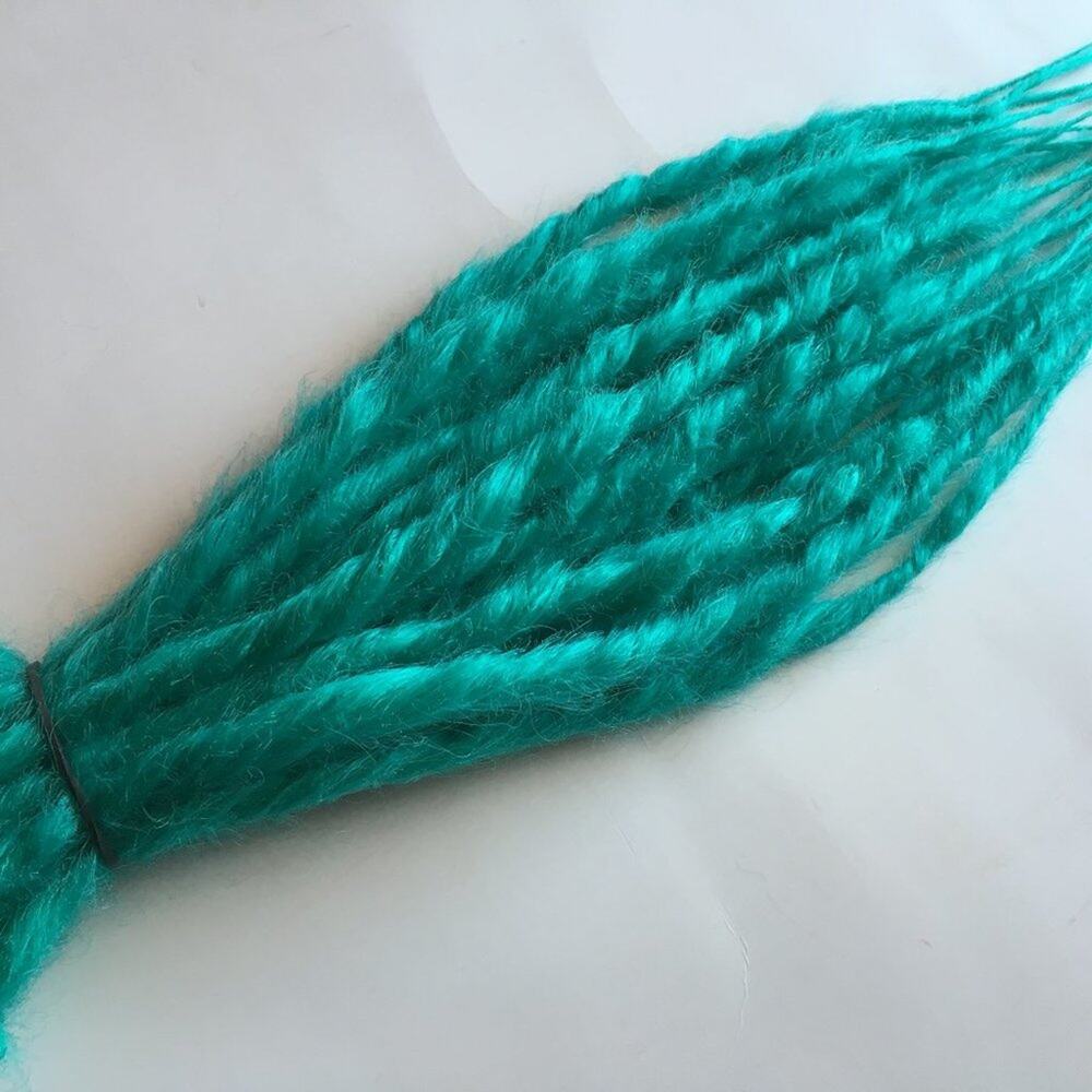 20 SE Single Ended Aqua Teal Green Dreads Dreadlocks Hair Extensions